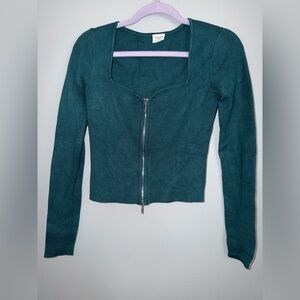 Abercrombie & Fitch Green Knit Top